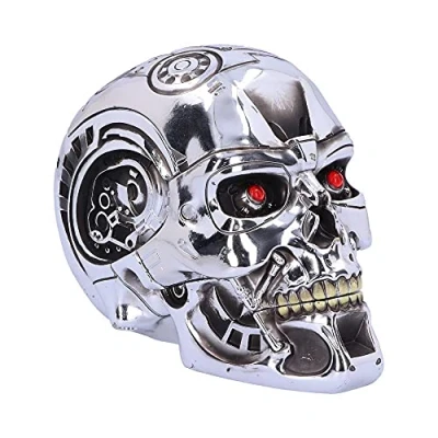 Imagen de Terminator Nemesis Now T Caja de Resina (18 cm), Color Plateado