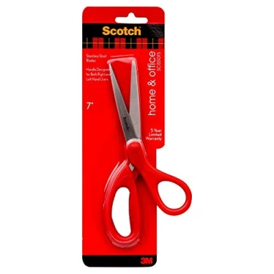Imagen de Scotch 1407 Tijeras 18 cm, color rojo