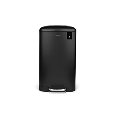 Imagen de Les Collectors Cubo de Basura con Pedal, Metal, Noire, 40 L