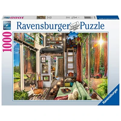 Imagen de Ravensburger Puzzle Casita entre secuoyas, 1000 Piezas, Adultos