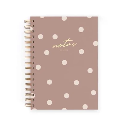 Imagen de Cuaderno Charuca A5 Mediano Mocca Puntos