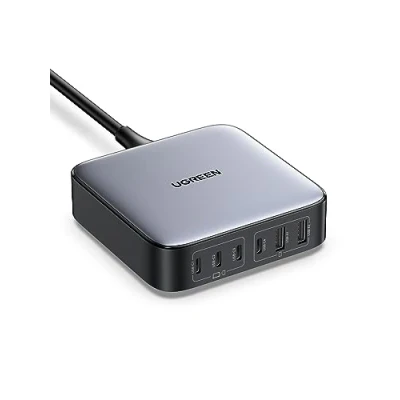 Imagen de UGREEN Nexode Cargador 200W USB C, 4X Chips con 4 Puertos C y 2 A, Múltiple Compatible MacBook Pro/Air M2, iPhone 16, iPad Pro, Galaxy S24 S23 S22, Tablet