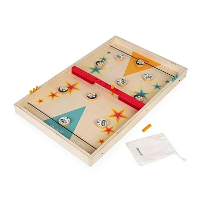 Imagen de Janod Passe Trappe Retro de Madera Juego Mesa Infantil Habilidad Desarrolla la Estrategia y Concentración Certificado FSC A partir 3 Años, J02079