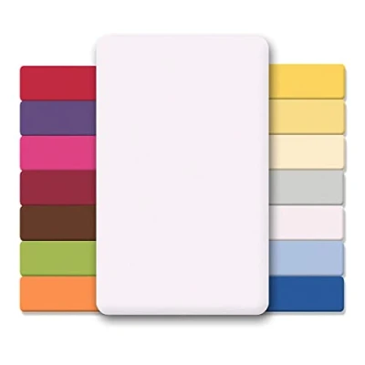 Imagen de CelinaTex Lucina bebés niños sábanas Ajustables Camas para bebé algodón 60x120 70x140 cm Blanco Nieve