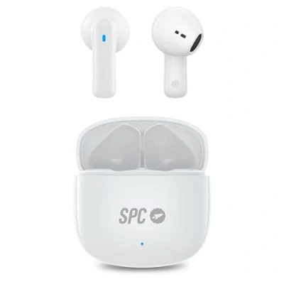 Imagen de Auriculares Inalámbricos Bluetooth Spc Zion 2 Play Con Batería De 28 Horas, Ultracompactos Blanco