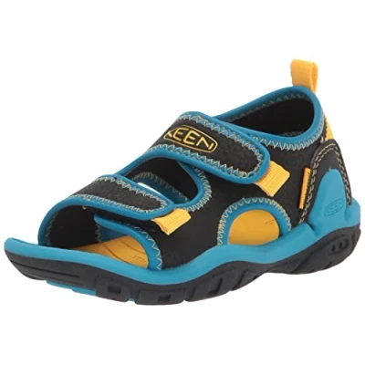 Imagen de Keen Knotch Creek OT, Sandalias Unisex niños, Azul (Black/Vivid Blue), 32/33 EU