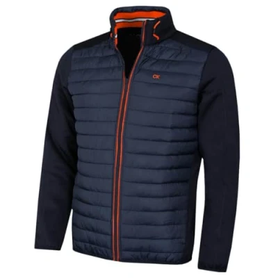 Imagen de Calvin Klein Hombre CK Hybrid Chaqueta de Golf Azul Marino/Naranja XL