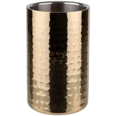 Imagen de Buddy&#039;s Bar enfriador de vino/champán, botellas acero inoxidable, 12 x 20 cm, doble pared, diámetro interior 10 vino adecuado para 0,7 L 1,5 L, aspecto