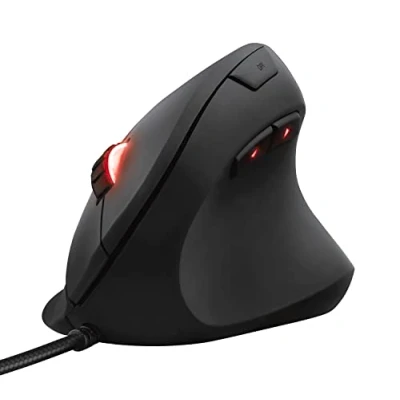 Imagen de Trust Gaming GXT 144 Rexx Ratón Vertical, ergonómico RGB 250 10000 dpi, 6 Botones programables, para PC, Ordenador, Laptop, Desktop, Negro