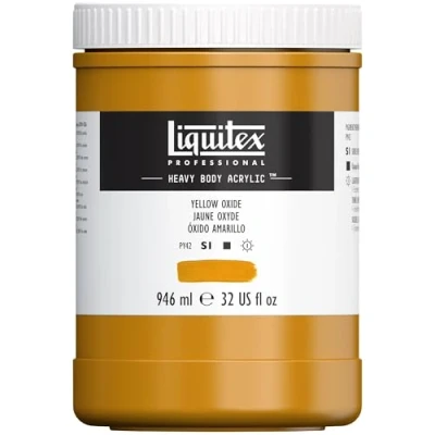 Imagen de LIQUITEX Color acrílico Heavy Body, amarillo de marte, 946 ML