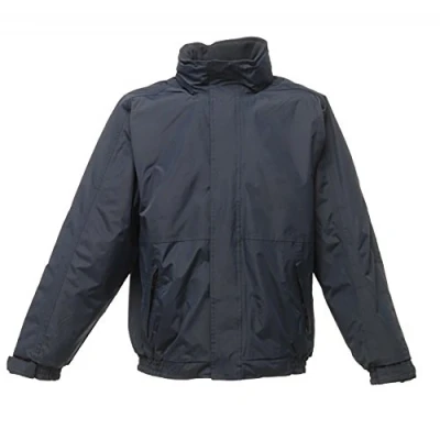 Imagen de Regatta Dover Waterproof Concealed Hooded Fleece Lined Bomber Jacket Jackets Insulated, Hombre, Navy/Navy, M