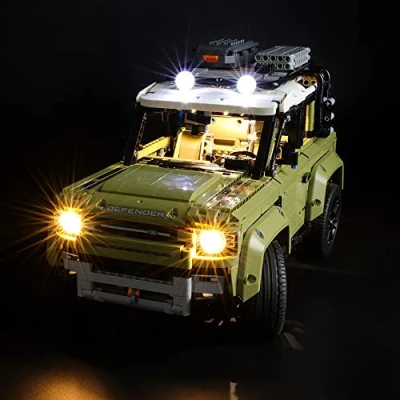 Imagen de BRIKSMAX Kit de Iluminación Led para Lego Technic Land Rover Defender,Compatible con Ladrillos Construcción Modelo 42110, Juego Legos no Incluido…