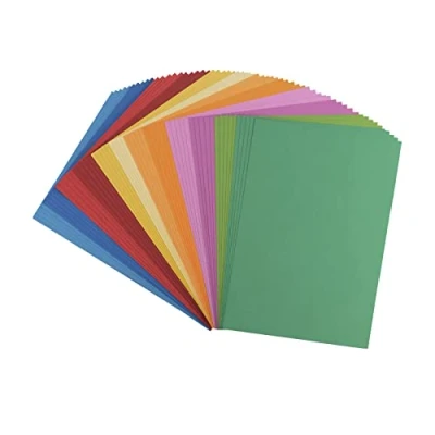 Imagen de Vaessen Creative Florence papel de cartulina liso, mezcla colores básicos, 216 gramos, tamaño A4, 60 hojas, para álbumes recortes, tarjetas, troquelado y otras manualidades