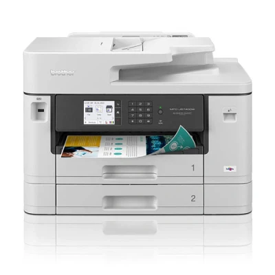 Imagen de Impresora multifunción Brother MFCJ5740DW, Inyección de tinta, 27 ppm, B/N y color, Fax, Escáner, Blanco
