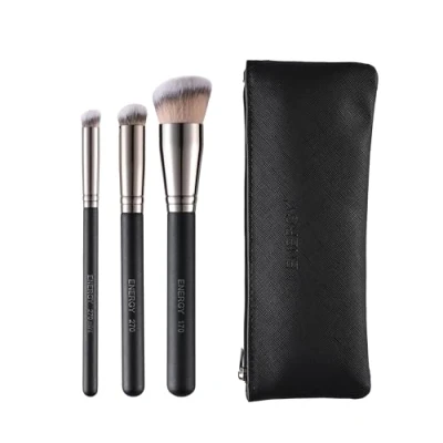 Imagen de ENERGY Brocha para Base Plana en Ángulo 3 1, Correctora, Juego de Brochas Maquillaje, Maquillaje Viaje Líquido, Crema y Polvo