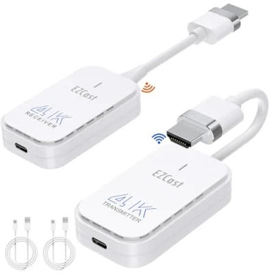 Imagen de YOUTINGHDAV Transmisor y Receptor HDMI inalámbrico 4K/5G, 1920 x 1080@120Hz, Extensor inalámbrico, Alcance de 50 m, transmisión Audio/vídeo Desde PC portátil a Monitor HDTV proyector