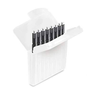 Imagen de JB White 8 filtros de cerumen mini R WaxGuard compatibles con audífonos Signia Silk intrauditivos, receptores Ex y miniReceiver 2.0 Filtro repuesto para