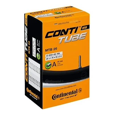 Imagen de Continental MTB 26 Cámara de aire para bicicletas negro s60 Talla:47/62 559