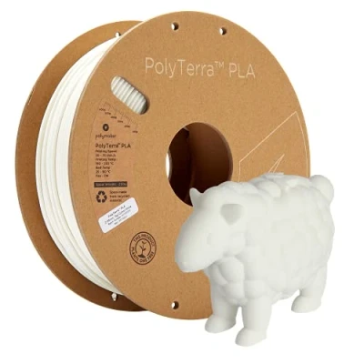 Imagen de Polymaker 70823 PolyTerra PLA Filament 2.85mm 1000g blanco (matt) 1 pieza