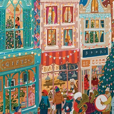 Imagen de eeBoo Piece &amp; Love : A Happy Holiday Puzzle 1000 pièces, 16 Count (Pack of 1581) (PZTHOD)