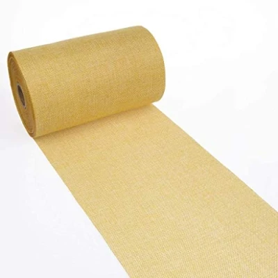 Imagen de Deko AS GmbH Camino de Mesa Shabby Chic en Aspecto Lino 20 cm Sonnengelb 5 m 69 200 10