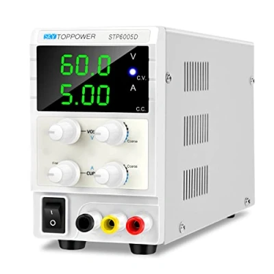 Imagen de Fuente de Alimentación Banco 0 60V/0 5A LED 3 dígitos Ajustable CC/CV Alimentatore CC per insegnamento in laboratorio, riparazione elettronica,DIY,elettronica del veicolo,placcatura
