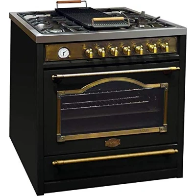 Imagen de Kaiser HGE 93555 Em Gas Eléctrico Cocina 90cm/Horno Eléctrico/Estufa 115L / Placa de cocción gas/ 4,5 Kw WOK/ 8 funciones/Autolimpiación/Gas natural y propano posibles/Calidad lujo