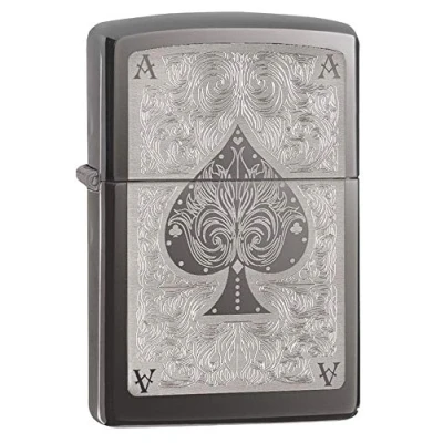 Imagen de Zippo Ace Lighter Mechero, Color Negro