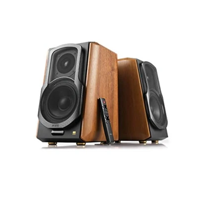 Imagen de Edifier S1000MKII 2.0 Audiophile Active Shelf Speakers, 120 Watt, Bluetooth 5.0 with aptX HD, Optical Input, Monitor Near Field Speaker Class D Amplifier