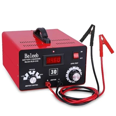 Imagen de Beleeb Series C30 Cargador de batería 12V 24V 36V 48V 60V 72V, Pulsos Alto Voltaje Mantenedor desulfatador para baterías Iones Litio Plomo ácido