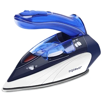 Imagen de Aigostar Plancha de Viaje Vapor, Asa plegable, Doble Voltaje 120V 240V, 1100W Ropa Suela acero inoxidable, Selector Temperatura, Depósito 80ml