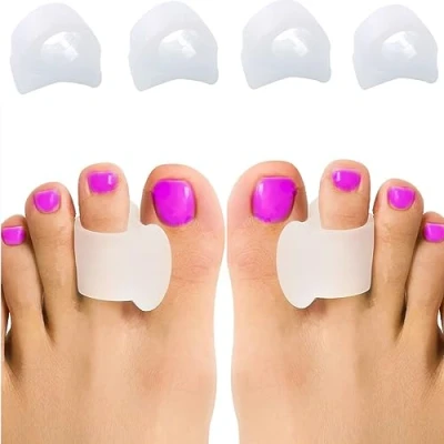 Imagen de Corrector de Juanetes Para Noche y Día, 4 Correctores Gel el Dedo Gordo del Pie, almohadillas juanetes, férula bici, botie, protector, Protección Hallux