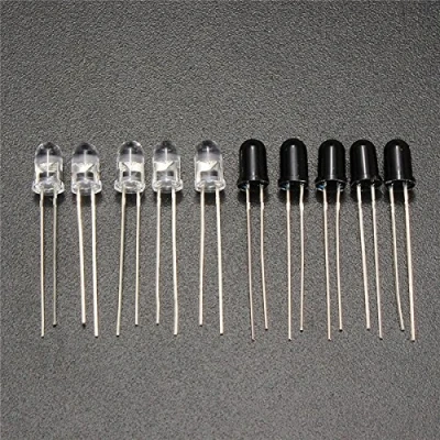 Imagen de ExcLent El Emisor Infrarrojo Del Lanzamiento Diodo De 10Pcs 5M M 940Nm Recibe Receptor Led