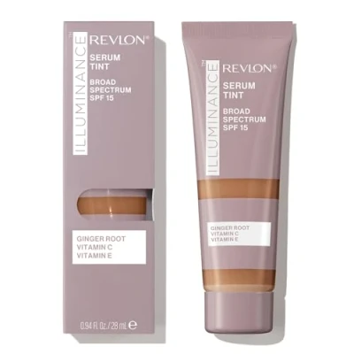 Imagen de Revlon Illuminance Serum Tint, Sérum con Color, Enriquecido Vitamina E y Ácido Hialurónico para hidratar SPF 15, Tono 505 Rich Sand