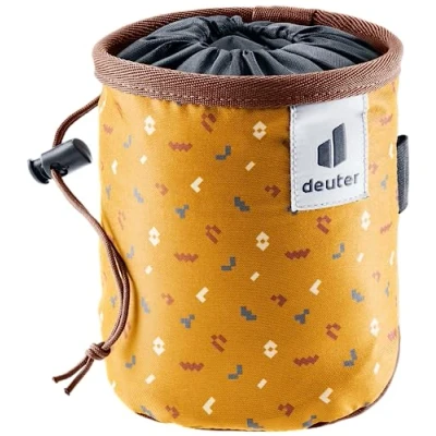 Imagen de Deuter Gravity Chalk Bag I Bolsa de magnesio, Unisex Adulto, Cinnamon Blocks Umbra, Talla ÚNICA