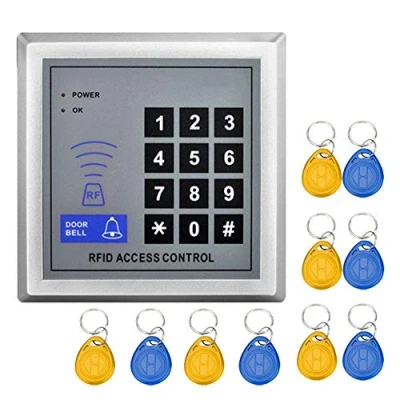Imagen de YAVIS RFID Control de Acceso Teclado Lector Tarjetas 125 Khz Puerta Sistema hogar/Apartment + 10 TK4100 Teclas Support 500 User