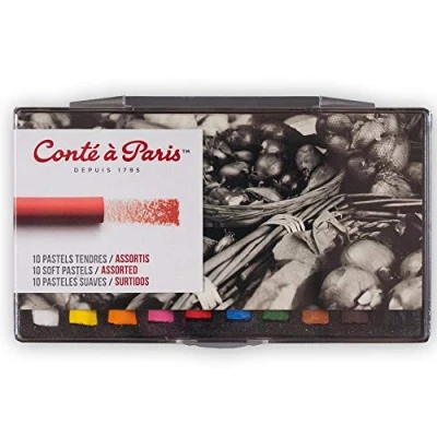 Imagen de Conté à Paris Set de 10 pasteles blandos, multicolor