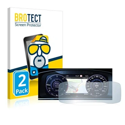 Imagen de BROTECT Protector Pantalla Anti Reflejos para Volkswagen Golf 7 Active Info Chockpit 12.3&quot; (2 Unidades) Película Mate Huellas