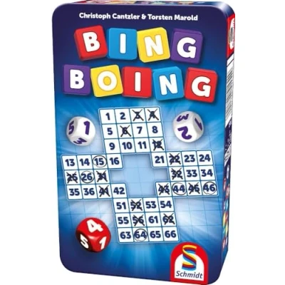 Imagen de Schmidt Spiele 51454 Bing Boing Juego de Viaje con en una Lata Metal, Normal