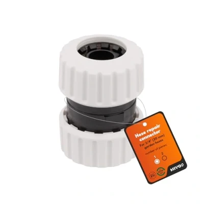 Imagen de MIVOS Conector de manguera 3/4 pulgadas Fabricado en plástico reciclado 90% Reparación Acoplamiento para mangueras jardín 3/4&quot; (19 mm)