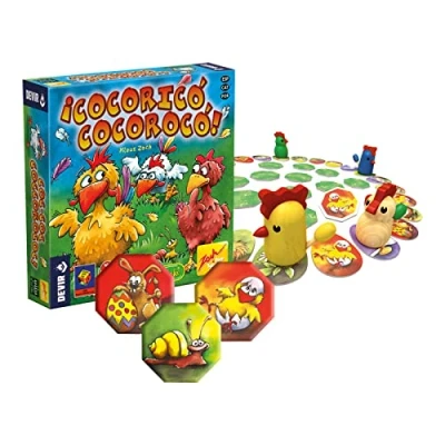 Imagen de Devir ¡Cocoricó Cocorocó!, Juego de Mesa, Mesa en Familia, Infantil, 4 años (BGCOCO2)