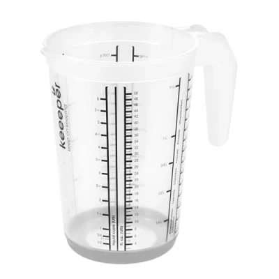 Imagen de keeeper Jarra medidora con base antideslizante, 1,5 L, Massimo, Gris Nordic