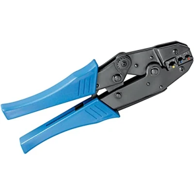 Imagen de Fixpoint 11790 Crimpadora para terminales de cable aislados diseño profesional, azul, 1x