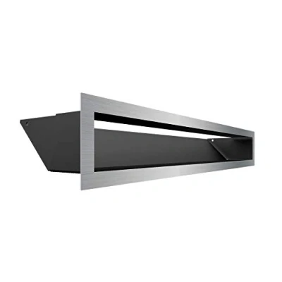 Imagen de Rejilla de ventilación KRATKI AIR aire caliente 9 x 60 cm Tierra escape para chimeneas Entrada en un ángulo 45 grados