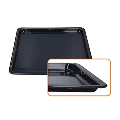 Imagen de DL pro Bandeja para horno (42,5 x 36 2,3 cm, esmaltada AEG Electrolux Juno 387028720/2 3870287202 387028720 Competence estufa