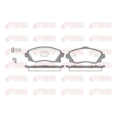 Imagen de REMSA 0774.02 Juego de pastillas freno OPEL: Corsa C Hatchback, Meriva A, Combo Tour