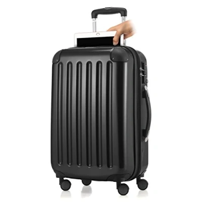 Imagen de HAUPTSTADTKOFFER Alex Tsa R2 Equipaje de mano con compartimento para portátil, maleta rígida, 4 ruedas dobles, TSA, 55 cm, 42 litros, Negro