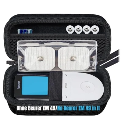 Imagen de Woollo Funda Compatible con Beurer EM 49 TENS/EMS digital 59 Electroestimulador Portátil Duro Viaje Case Caja