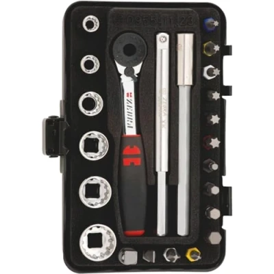 Imagen de Würth 096511 23 Llave de Vaso 1/4 Pulgadas, Varios Modelos, Negro