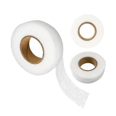 Imagen de cinta adhesiva para planchar, 25 metros, 20 mm de ancho, color blanco, planchar poliamida, forro polar, reparar y parche, cortina, pantalones, vaqueros, ropa sin costura